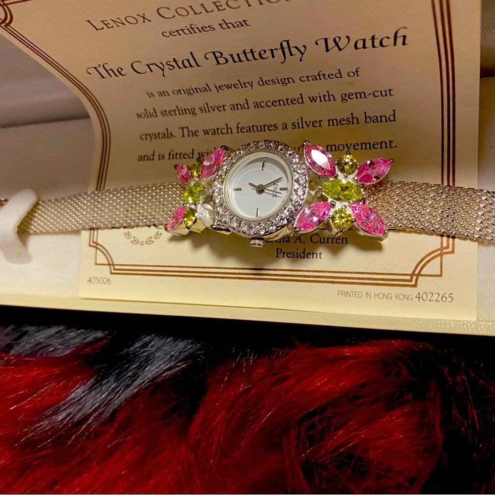 The crystal butterfly watch.